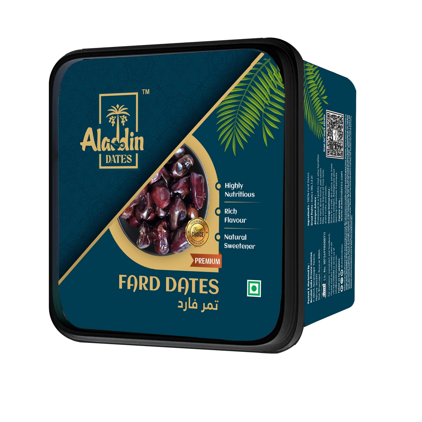 Aladdin Dates Fard Dates/Khajoor 400 Grams | IML Continer Packed|Khajur| Dry Fruits | Khajoor | Healthy Snacks |High Fibre.