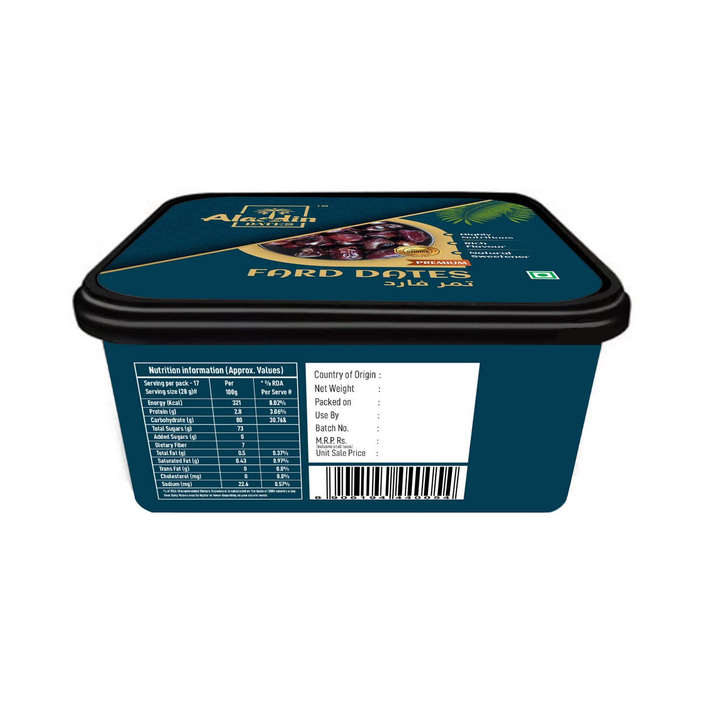 Aladdin Dates Fard Dates/Khajoor 400 Grams | IML Continer Packed|Khajur| Dry Fruits | Khajoor | Healthy Snacks |High Fibre.