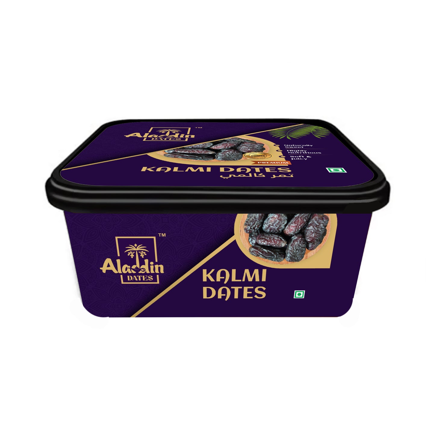 Aladdin Dates Kalmi Dates/Khajoor 800 Grams ( 400 Grams * Pack of 2)| IML Continer Packed| Rich in Fibre| Naturally Sweet |Naturally Low-Fat Food|Natural Sweetness