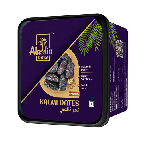 Aladdin Dates Kalmi Dates/Khajoor 400 Grams| IML Continer Packed| Rich in Fibre| Naturally Sweet |Naturally Low-Fat Food|Natural Sweetness