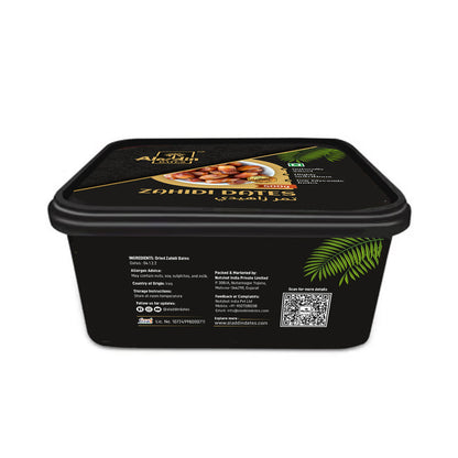 Aladdin Dates Premium Dried Zahidi Brown Dates 500 gram, Khajur/Khajoor Dry Fruits, Energy Booster, High Fibre, Soft & Juicy, Healthy Snacks