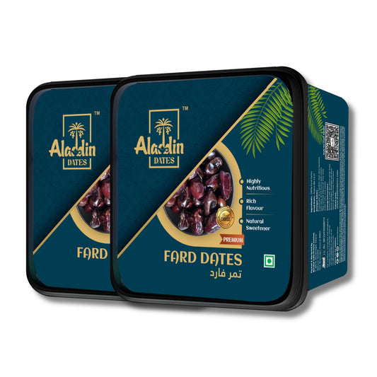Aladdin Dates Fard Dates/Khajoor 800 Grams (400 Grams * Pack of 2)| IML Continer Packed| Khajur| Dry Fruits | Khajoor | Healthy Snacks |High Fibre.